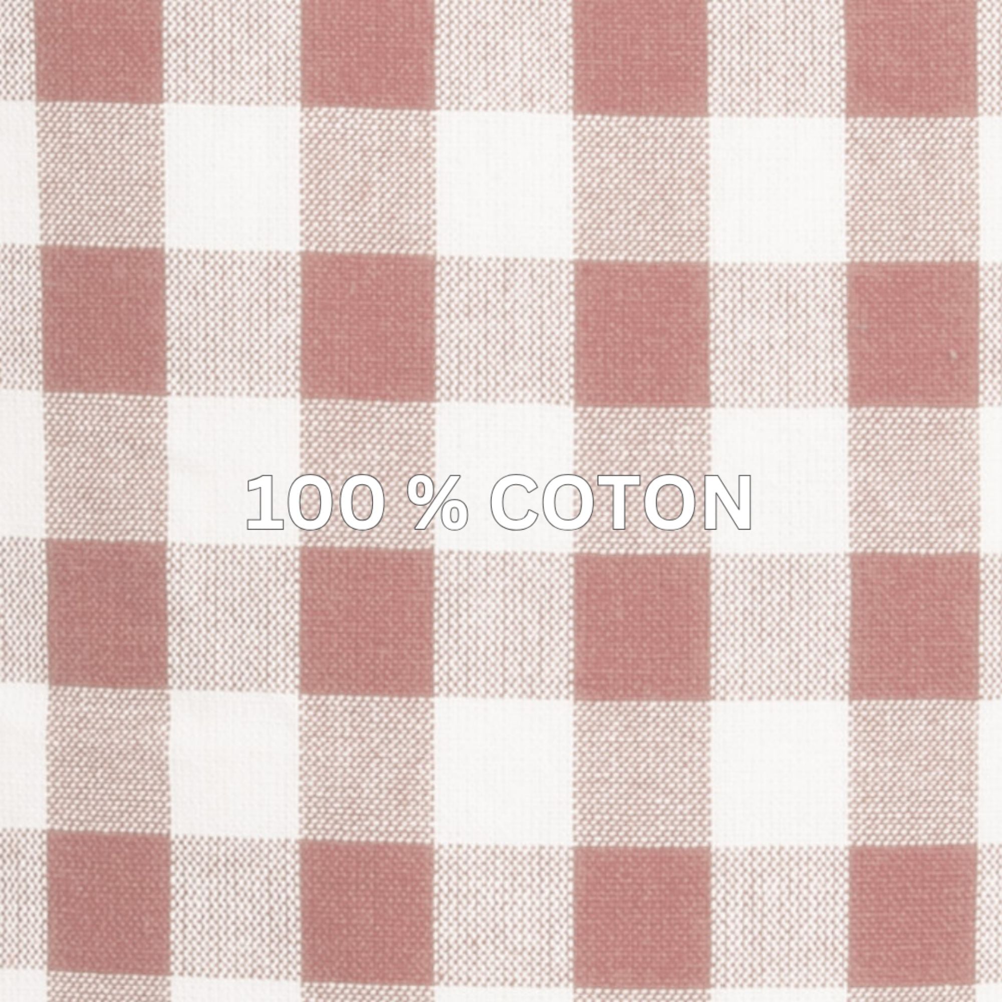 Gingham tafelkleed geruit in 7 kleuren (zwart, blauw, rood, cognac, roze, olijfgroen en taupe) kies uit: 150 x 300 en 150 x 250