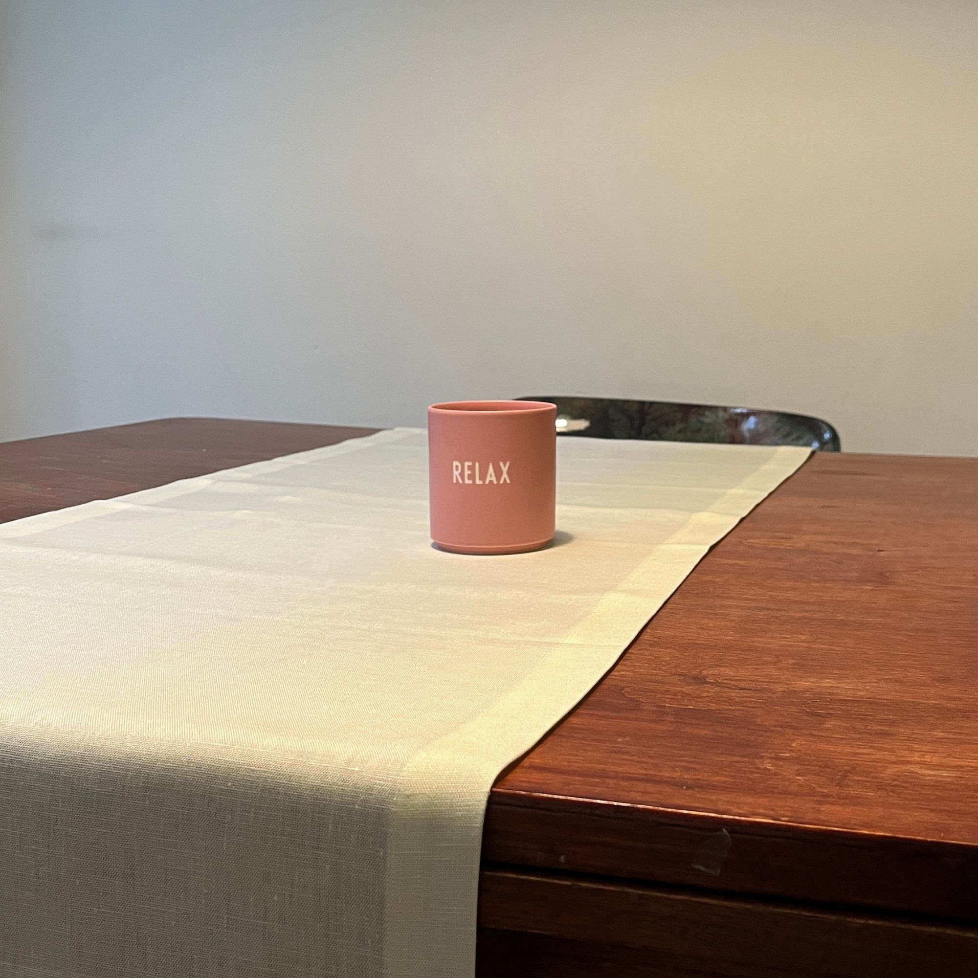 Tafelloper linnen Vent du Sud, kleur ivoor met Teflon coating | 47 x 145 cm