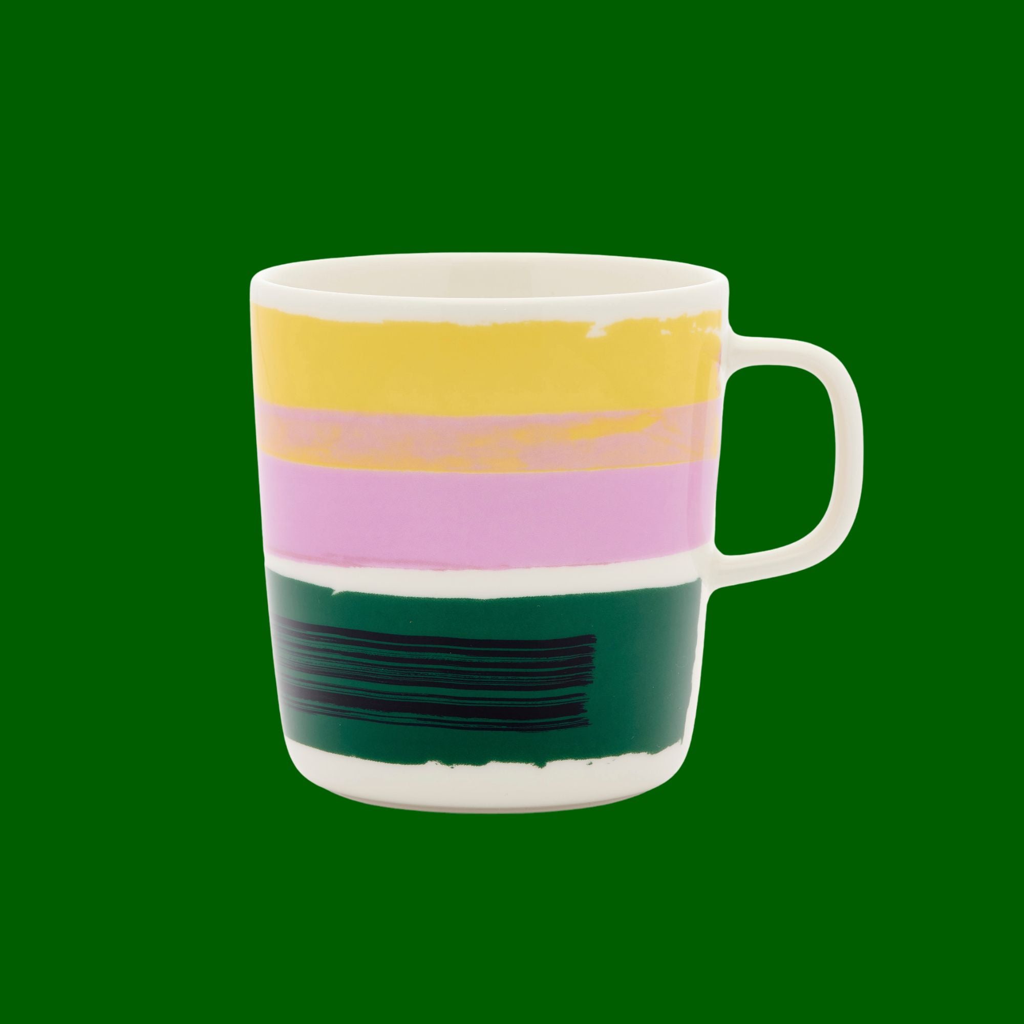 Marimekko 4 dl mok Oiva Daily Variations geel, groen en lila