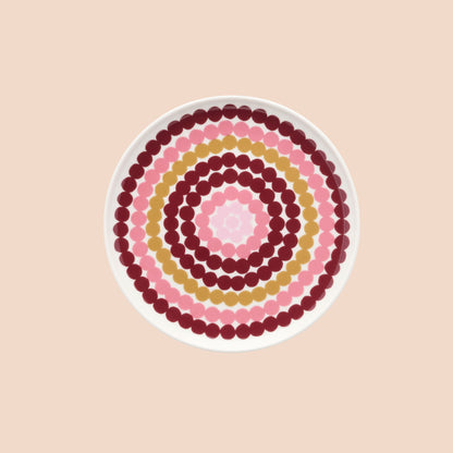 Marimekko ontbijtbord Siirtolapuutarha blauw of roze  | Ø 20 cm