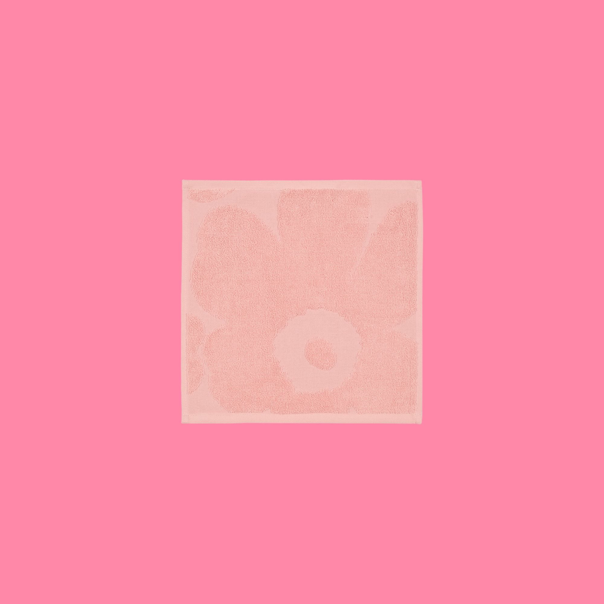 Marimekko vaatdoek / waslap Unikko effen oudroze | 32 x 32 cm