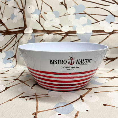 La Côte melamine slaschaal rood en blauw gestreept kies uit 3 varianten | Kleuroptafel