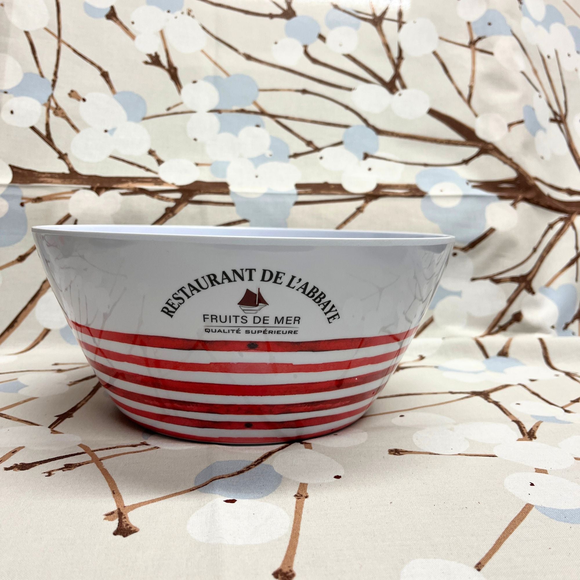 La Côte melamine slaschaal rood en blauw gestreept kies uit 3 varianten | Kleuroptafel