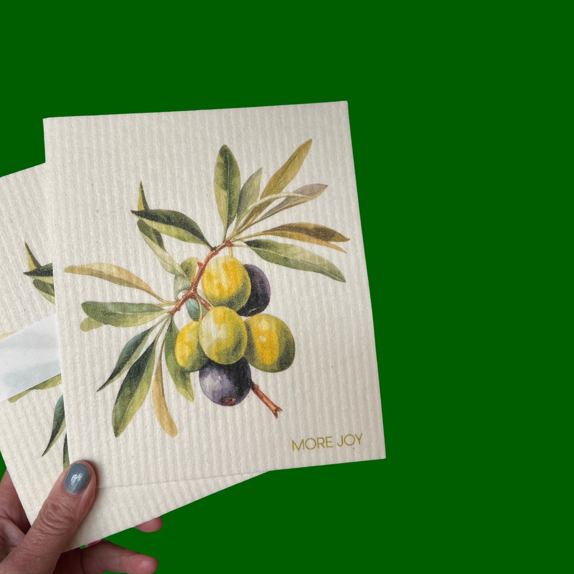 Vaatdoekje met olijven, 100% biologisch afbreekbaar, More Joy Home