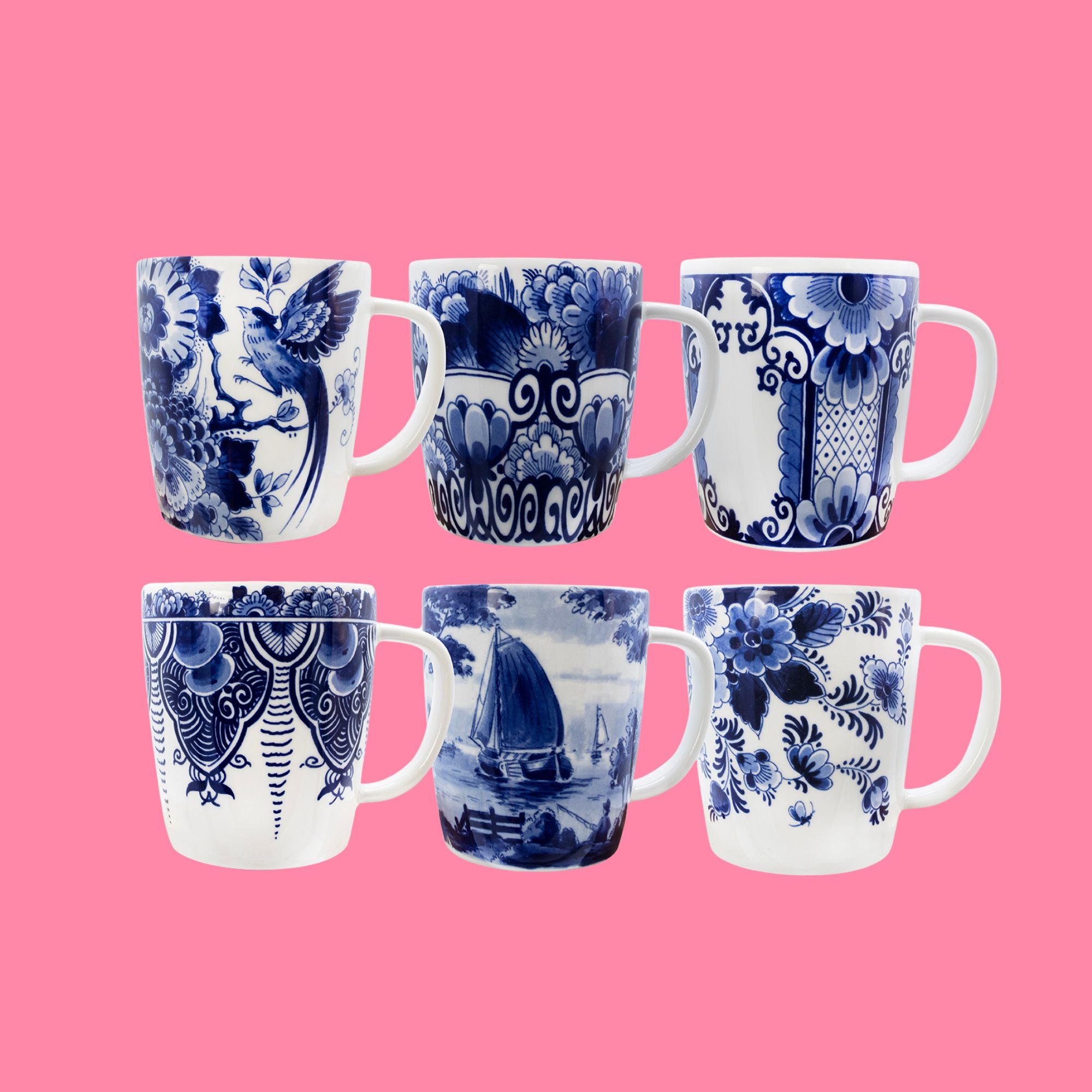 Kastkom deco, Blue Master Mok no. 6 | Kleuroptafel