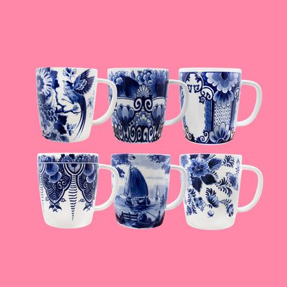 Kastkom deco, Blue Master Mok no. 6 | Kleuroptafel