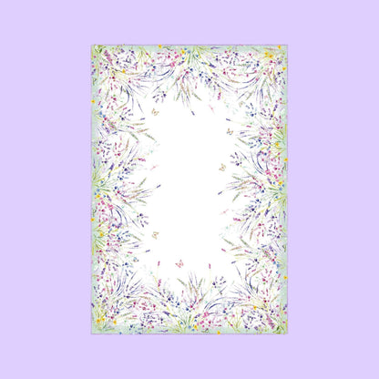 Spigo linnen tafelkleden en loper met lavendel, kies je formaat