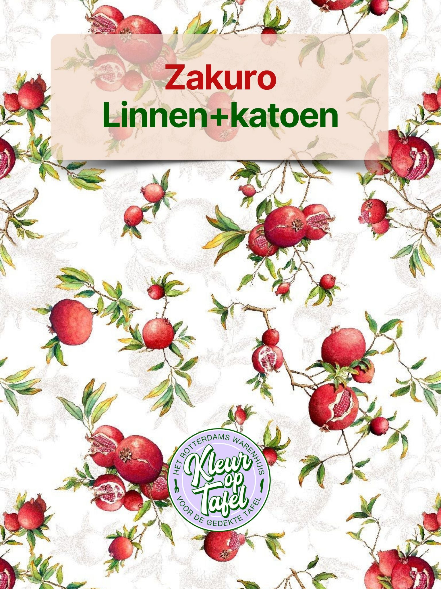 Custom-made (XL) tablecloth Jelly with underwater world, per half meter