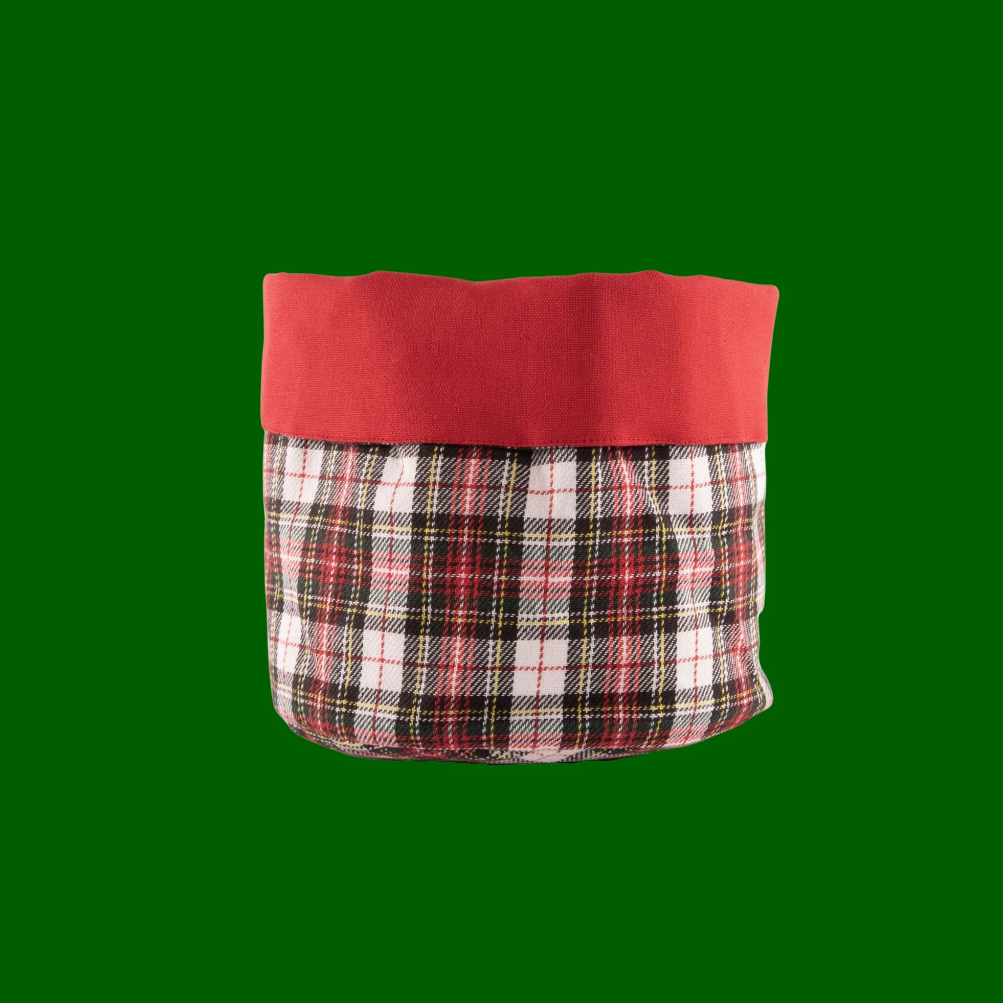 Stoffen broodmandje met kerstruitje