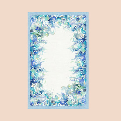 Tortuga linnen tafelkleden met schildpadden en vissen, kies je formaat