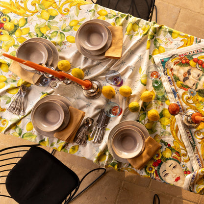 Zagara Tischdecke und Tischläufer, sizilianischer Stil, Größe wählbar