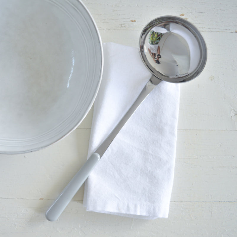 Brio lichtgrijs, soeplepel | 28 cm