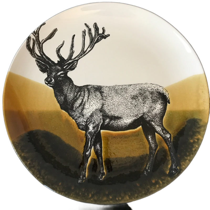 Hunting servies grote serveerschaal 38 cm hert