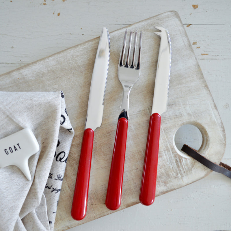 Brio rood, 24-delige bestekset (kleurcode 11)