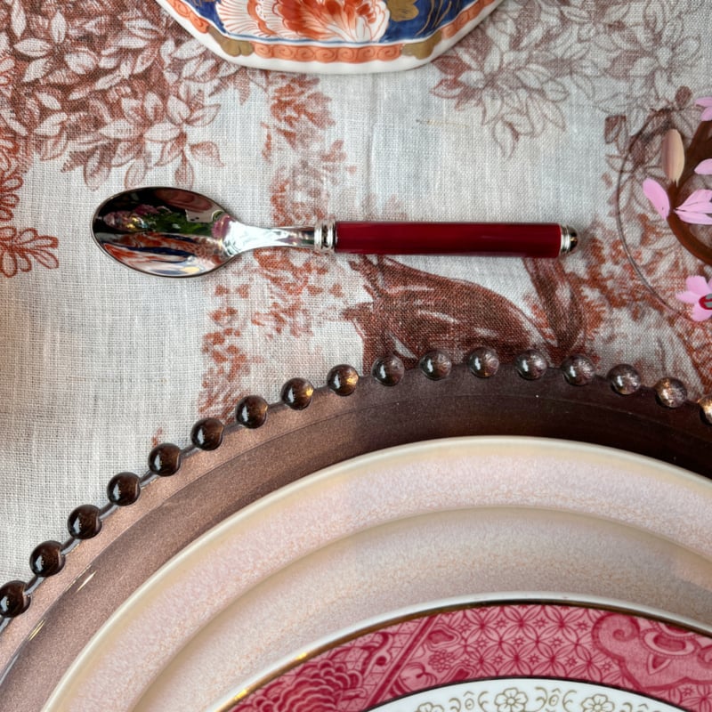 Linnen tafelkleed Cottage 170 x 360 cm (met paarden, kastelen, molens etc)