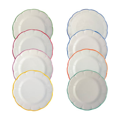 Arcucci Dolce Vita Fil onderbord of groot dinerbord Ø 29 cm met rode of groene rand