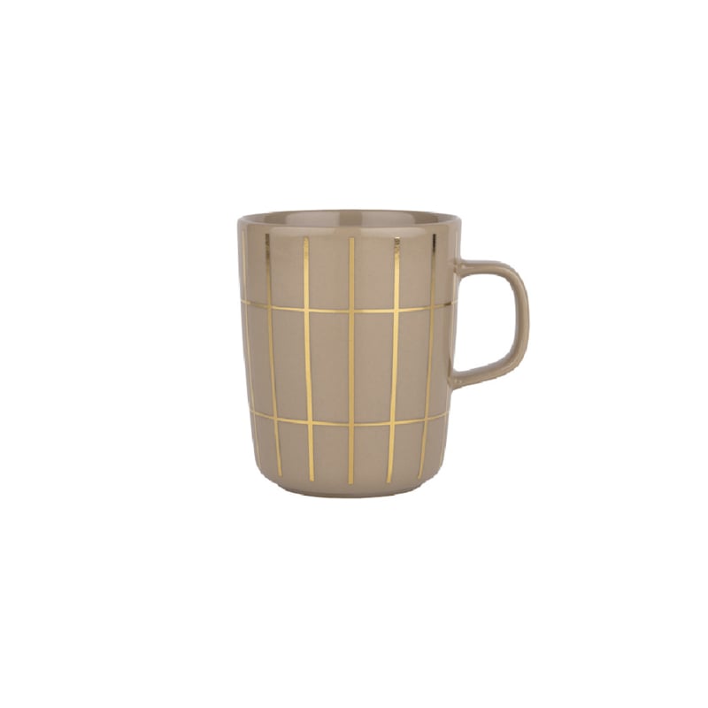 Marimekko Tiiliskivi mok 2,5 dl terra met goud