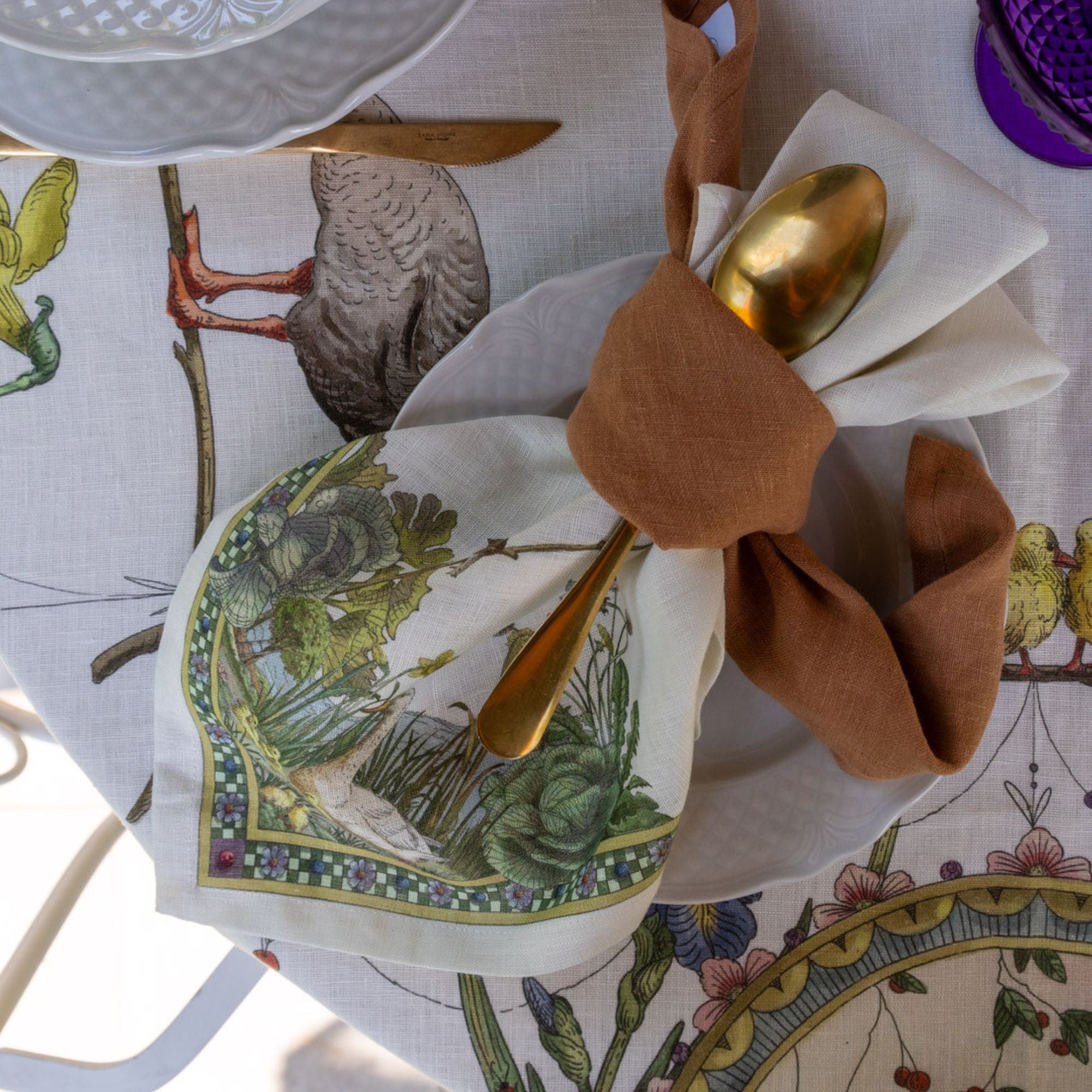 Bunny Garden lente- en paastafelkleden en loper, kies je formaat