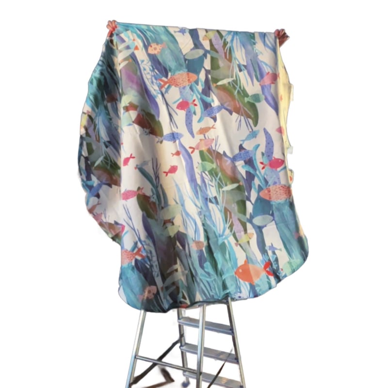 Rond katoenen tafelkleed Poseidon Ø 170 cm