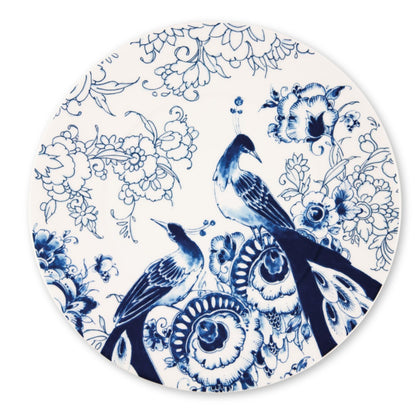 Royal Delft Peacock Symphony Onderbord of platte serveerschaal 30,5 cm