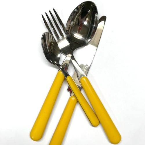 Brio donkergeel, 24-delige  bestekset (kleurcode 56)