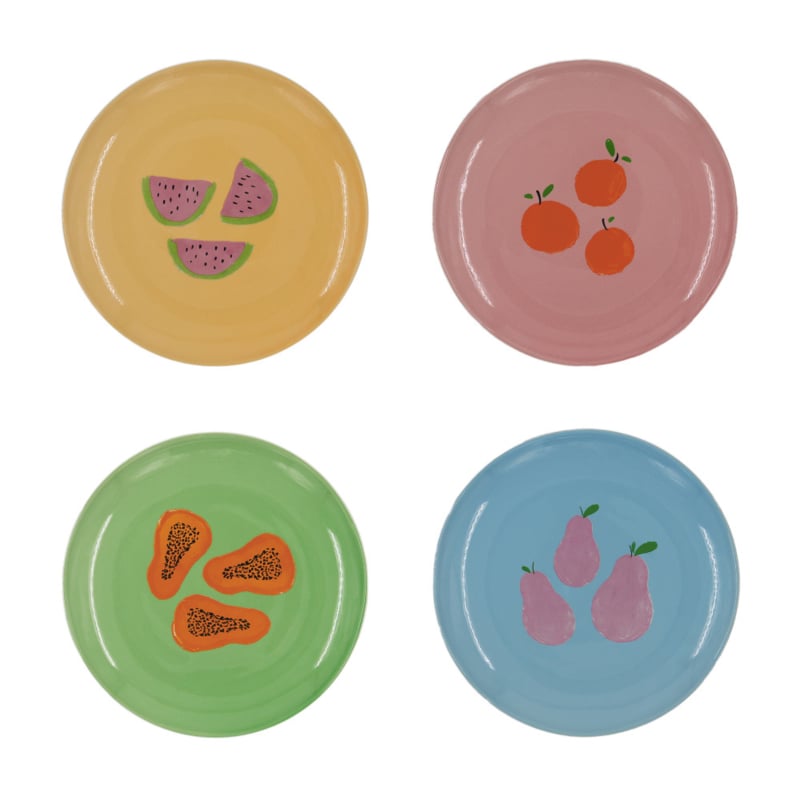 And Nook set van 4 ontbijtbordjes 'Juicy'