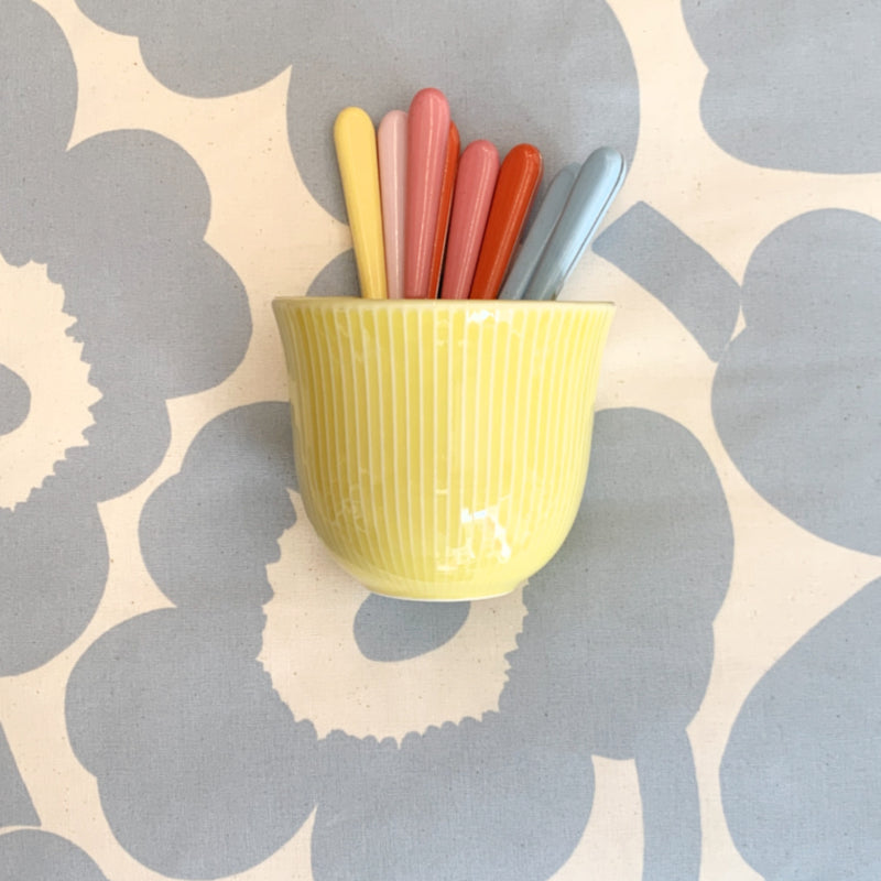 Brio lichtblauw, mokkalepeltje | 12,5 cm