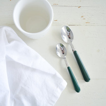Brio donkergroen, ontbijtlepel | 18 cm
