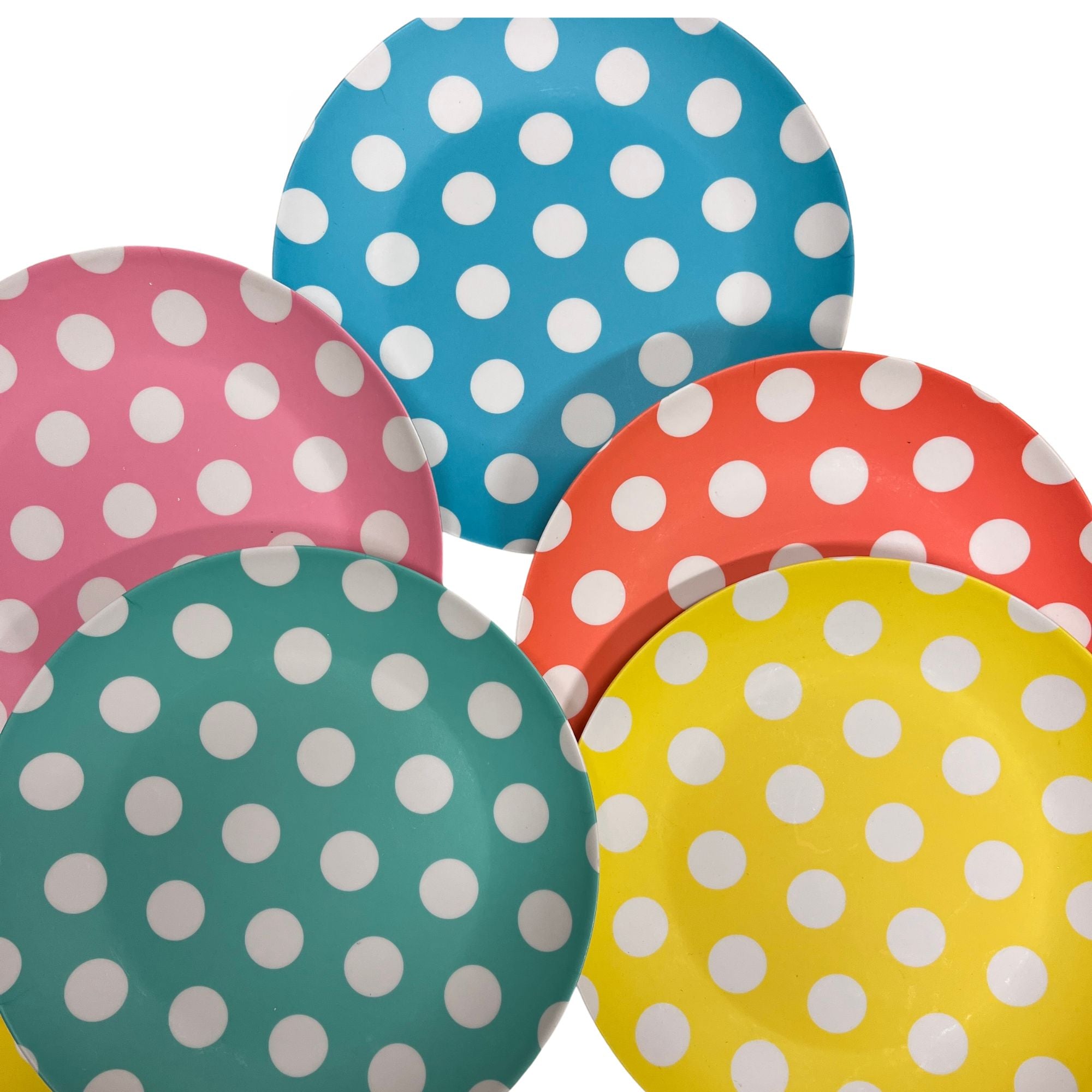 Set van 5 dinerborden melamine Ø24 cm