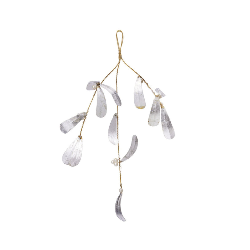 Bungalow KERST zilveren mistletoe 30 cm