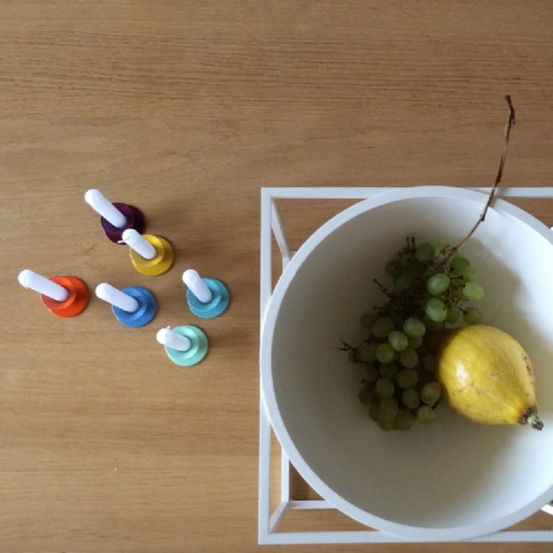 Kunstindustrien turquoise metalen kandelaartje Mini Bell voor kerstboomkaarsjes