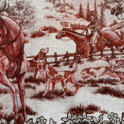 Linnen tafelkleed Cottage 170 x 360 cm (met paarden, kastelen, molens etc)