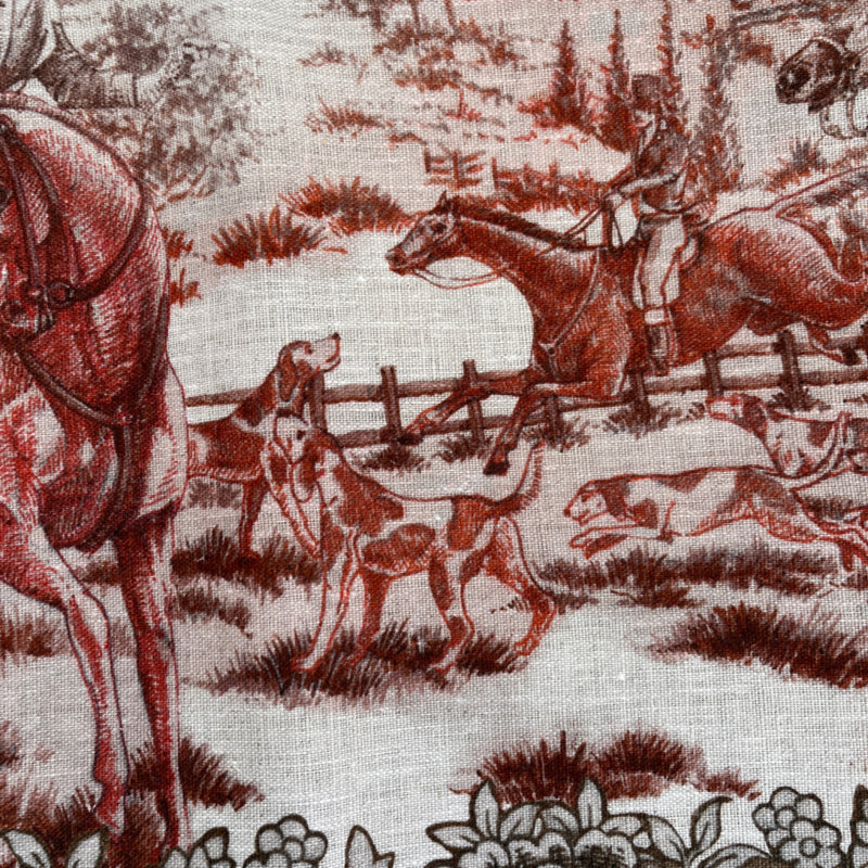 Linnen tafelkleed Cottage 170 x 360 cm (met paarden, kastelen, molens etc)