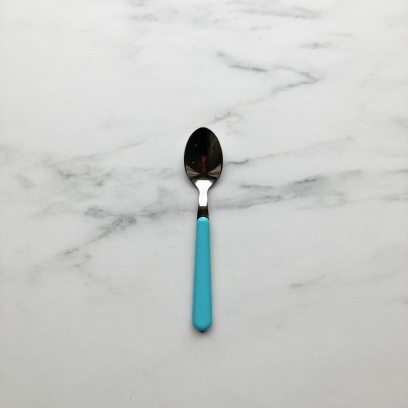 Brio turquoise, koffielepel | 14 cm