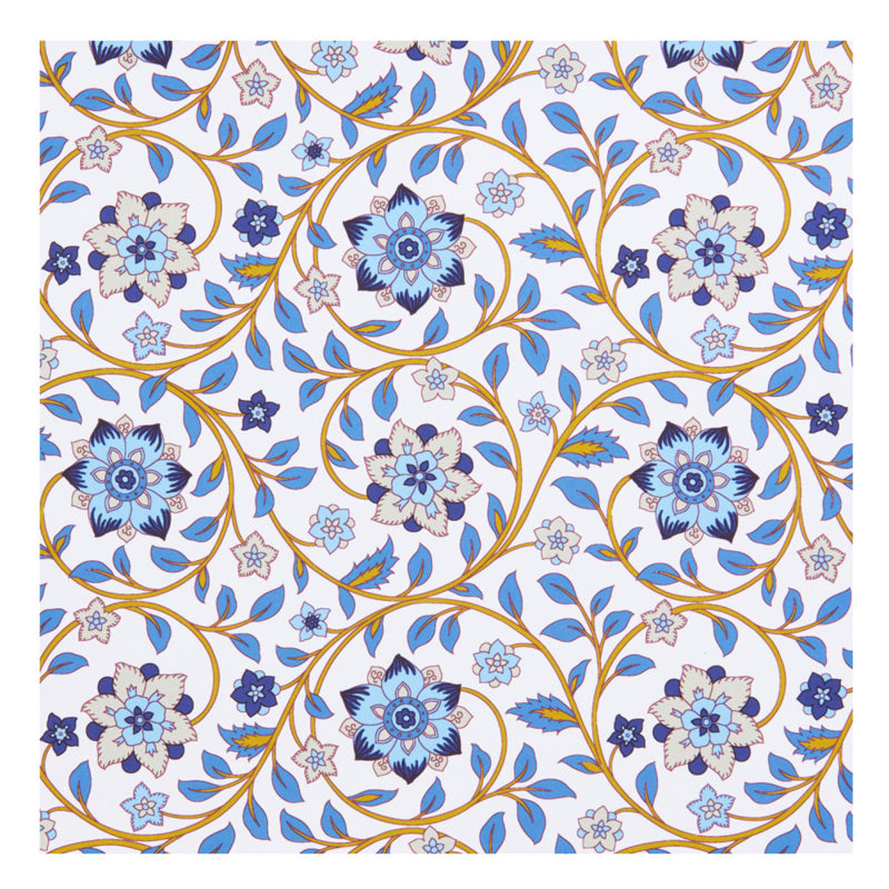 Bungalow blauwe papieren servetjes Roja Topaz 50 stuks | 25 x 25 cm