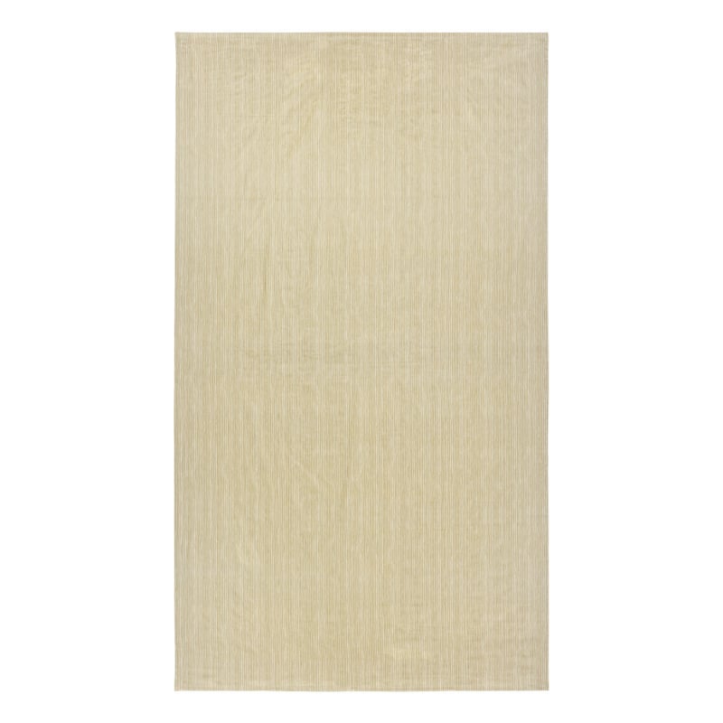 Marimekko tafelkleed Varvunraita wit met gouden streepjes, katoensatijn | 1,40 x 2,50 m