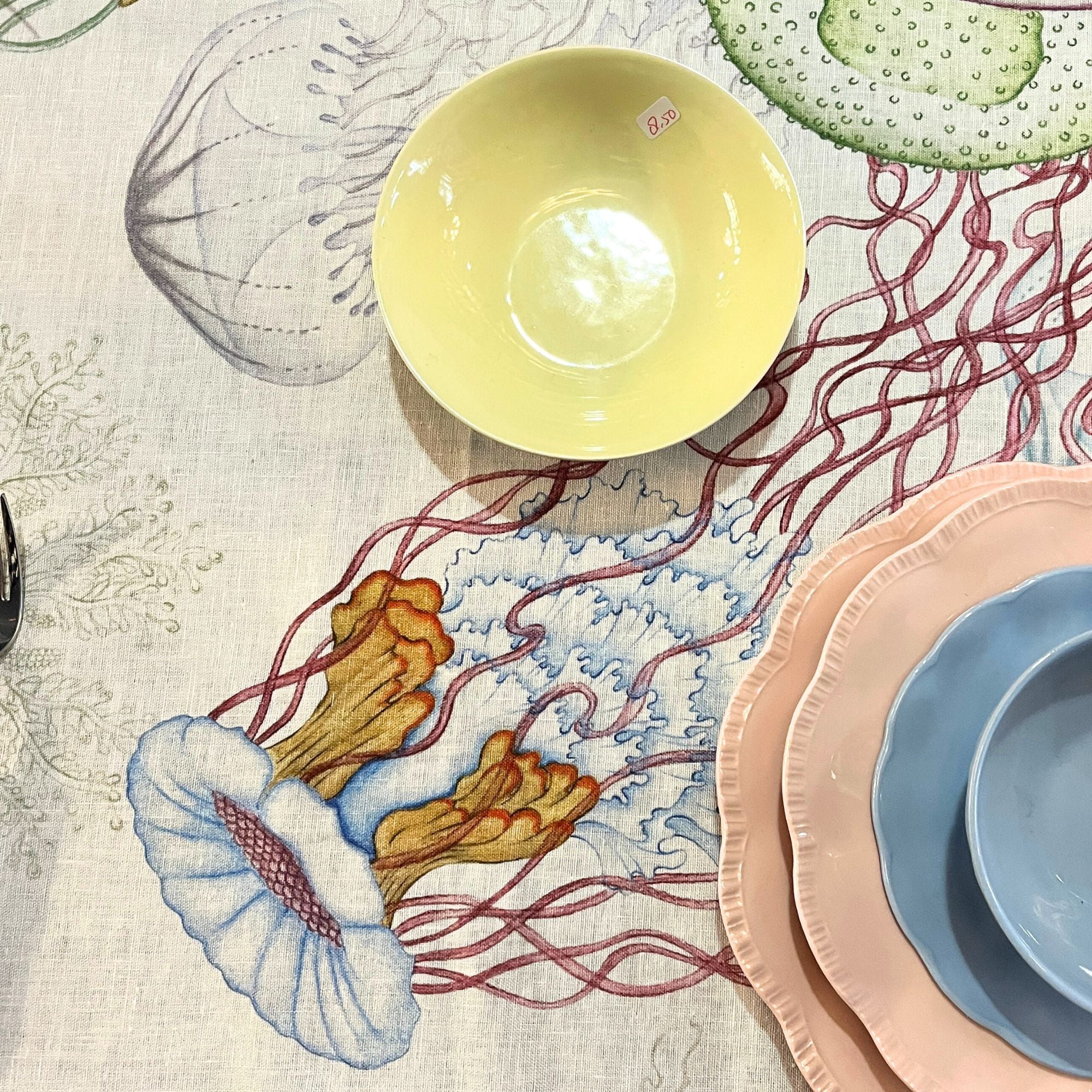 Op maat gemaakt (XL) tafelkleed Jelly met onderwaterwereld, per halve meter