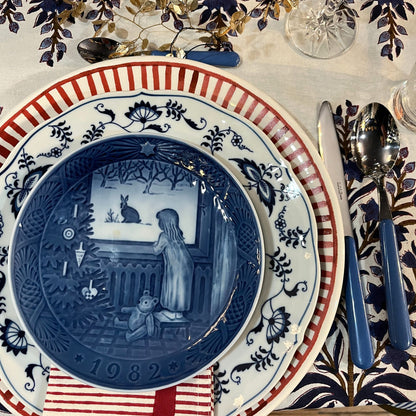 Set van 6 onderborden Ø 31 cm, Arcucci Kerstservies Rosso Natale Kerstboom en Goudvink (kopie)