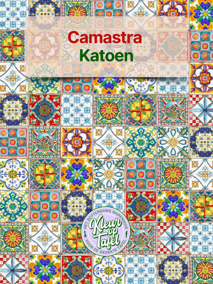 Custom-made (XL) tablecloth Jelly with underwater world, per half meter