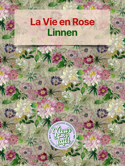 Custom-made (XL) tablecloth Jelly with underwater world, per half meter